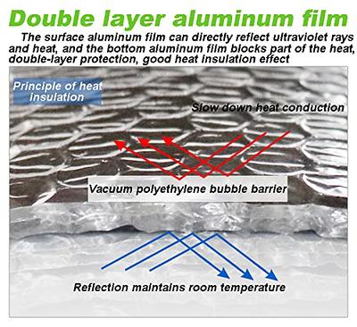 VIVOSUN Double Bubble Reflective Foil Insulation, 6 inch x 25 Ft Insulated  Pipe Wrap, 10mm Size Bubble Film, Pipe Insulation Wrap Duct wrap for