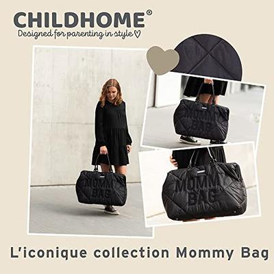  Childhome The Original Mommy Bag, Large Baby Diaper Bag, Mommy  Hospital Bag, Large Tote Bag, Mommy Travel Bag, Baby Bag Tote, Pregnancy  Must Haves (Aubergine) : Baby