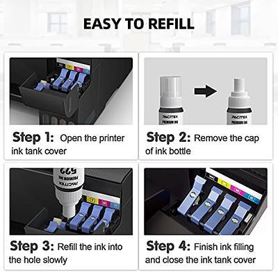 PACITEK Compatible Refill Ink Bottle Replacement for 522 T522 T522120 Use  with EcoTank ET-2720 ET-2710 ET-4700 Printer (2Black, 1Cyan, 1Magenta,  1Yellow) - Yahoo Shopping