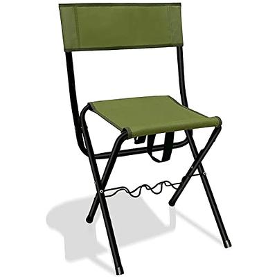 LEADALLWAY Folding Fishing Chair with Rod Holder,Green - Yahoo