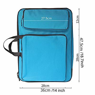 Water-Resistant Art Portfolio Carry Case Bag Backpack 18.6 x 13.9