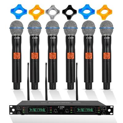 Wireless Microphone System Handheld Dynamic Mic Cordless Set LCD Display New