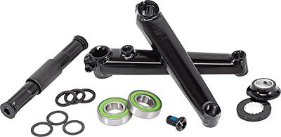 Salt BMX Crank Revo Crank 165mm 3 Piece Crank with Mid BB, Black