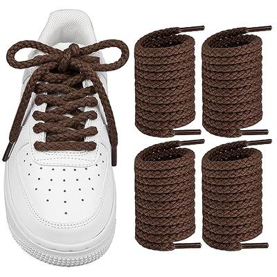 NDTEZUGT Thick Rope Shoe Laces Strings for Air Force 1, Round Cotton Chunky  Shoelaces Replacement Laces for AF1 Sneakers