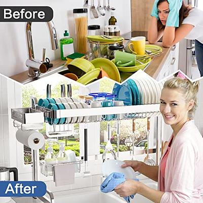 Over The Sink Dish Drying Rack,adjustable & Space-saving