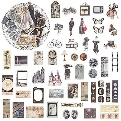  Diuhofart Vintage Scrapbooking Sticker Book for Adults