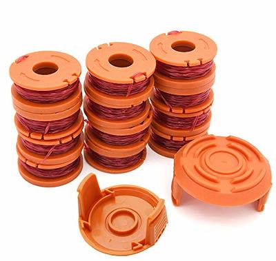 Replacement Spool Compatible With Black And Decker Af-100 Weed Eater Spools  Refills Line Autofeed 30ft 0.065 Gh600 Gh900 With Rc-100-p Spool Cap