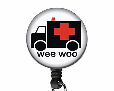  Paramedic EMT Badge Reel, They See Me Rollin They
