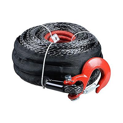 AMOPA 92ft x 1/2inch UHMWPE Synthetic Winch Rope Protective Sleeve