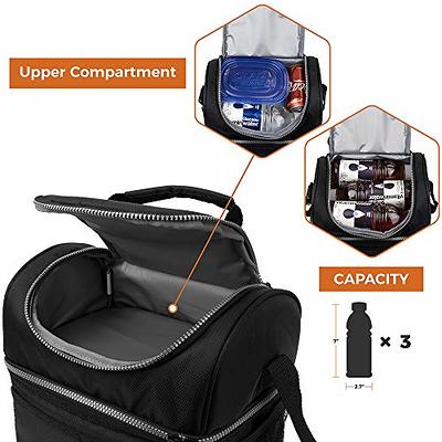 Opux Insulated Lunch Box for Men Women Adult, Compact Lunch Bag for Kids Boys Girls Teens, Soft Lunch Cooler Bag for Work School, Leakproof Small