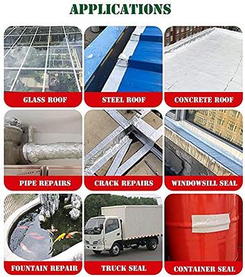 TAPEBEAR Butyl Tape, Waterproof Sealing Tape Aluminum Foil Tape, for RV  Repair, Window, Silicone, Glass & EDPM Roof Leak Patching, Boat and Pipe  Sealing, Silver, 6inch x16feet - Yahoo Shopping