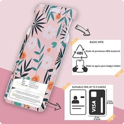 Plifal Badge Holder with Retractable Reel, Flower ID Name Tag Work Badge  Clip Botanical Heavy Duty Vertical Card Protector Cover Case for Work  Office Nurse Medical Student Teacher Women - Yahoo Shopping