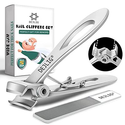 BEZOX Toenail Clippers for Thick Nails - Precision Thick Finger Nail  Clipper Adult, Comfort Grip Nail Cutter, Ergonomic Long Handle Large Toe  Nail