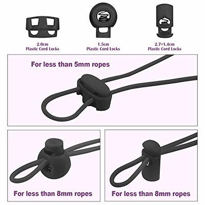 Swpeet 35Pcs 3 Types Plastic Cord Locks for Spring Toggles Stoppers and 11  Yards Elastic Cord for Drawstrings Non-Slip Cord Stopper Adjustable Buckler  for Suppliers Shoelaces Clothing - Yahoo Shopping