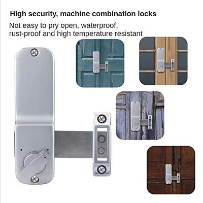 CODACE Mechanical Keyless Entry Door Lock with Keypad Door Knob, Waterproof  Keypads Deadbolt Door Lock with Handle, Stainless Steel Digital Outdoor  Gate Combination Door Locks Set with Keypads (Black), Door Knobs 