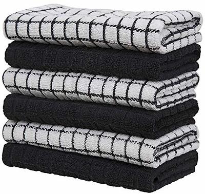 Mordimy 100% Cotton Waffle Weave Plaid Dish Cloths, 12 x 12 Inches, Super  Soft and Absorbent Quick Drying Buffalo Check Dish Rags for Kitchen,  6-Pack, Black & Grey - Yahoo Shopping