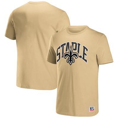 Men's NFL x Staple Gold New Orleans Saints Split Logo Pullover Hoodie