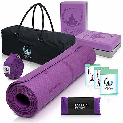 NOLAVA 7 Piece Yoga Mat Set, Yoga starter kit