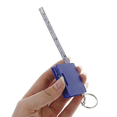 Kanayu 50 Pcs Mini Measuring Tape 3 ft/ 1m Retractable Keychain Tape  Measure Easy Read Measuring Tape Bulk Set Small Measurement Tape with Pause