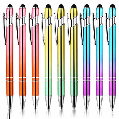 Ballpoint Pen with Stylus Tip Metal Retractable Pretty Journaling Pens Cute  Pens Office Supplies for Women 5pcs 