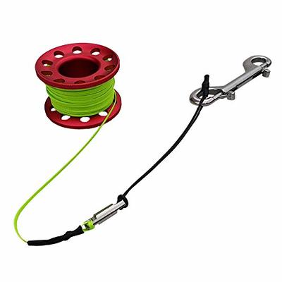 IST 100 Feet Finger Reel/Dive Line Spool with Clip, Safety
