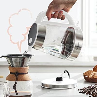 Mecity Tea Kettle Electric Tea Pot with Removable Infuser, 9 Preset Brewing  Programs Tea Maker with Temprature Control, 2 Hours keep Warm, 1.7 Liter