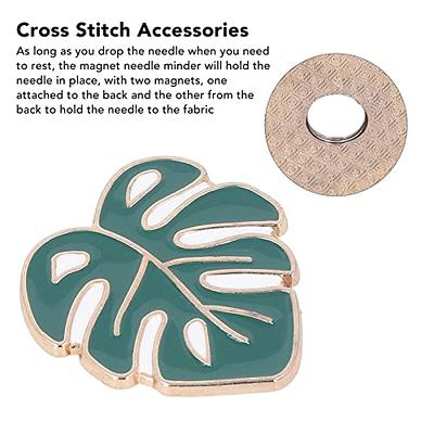 Magnetic Needle Minder 4pcs, Monstera Leaf Design Needle Minder