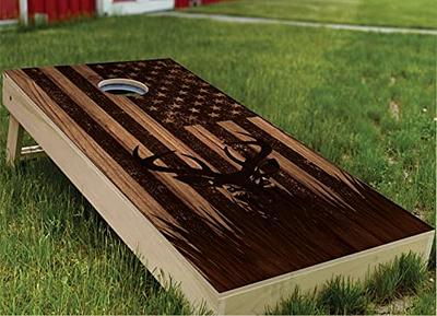 Cornhole365 Premium Unfinished Cornhole Board Set - Plain Regulation Size Cornhole Boards for Outdoor Fun - Durable Cornhole Wood Boards with No