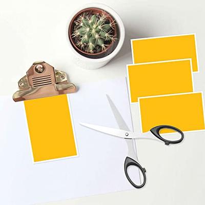 Removable Adhesive Rectangle Labels - Fluorescent Yellow, 3 x 5 S