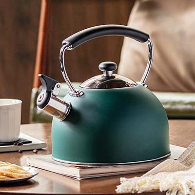  Tea Kettle Whistling Tea Pot with Ergonomic Handle