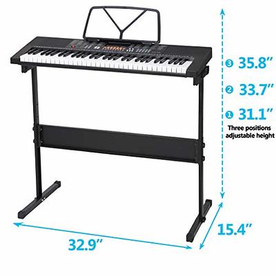  Best Choice Products 61-Key Electronic Keyboard Piano Portable  Electric Keyboard Complete Beginner Keyboard Set w/LED Screen, Power  Adapter, Stand, Bench, Headphones, Microphone : Musical Instruments