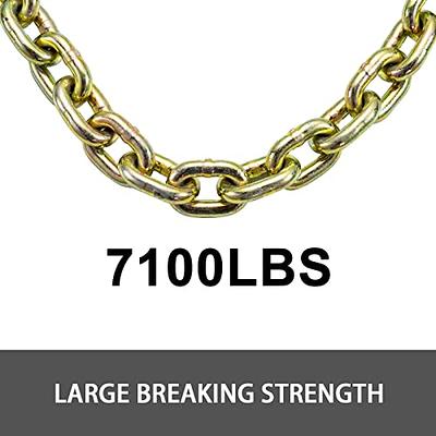 BestEquip 2 Pack Grade 80 Chain 3/8 x 20' Heavy Duty Chain with Safety  Grab Hooks Logging Chain Safe Working Load for Transporting Towing Tie Down  Binding Equipment - Yahoo Shopping