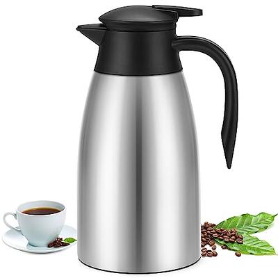 GearRoot 54oz Thermal Coffee Carafe Insulated Coffee Thermos Urn，Stainless  Steel Coffee Carafes for Keeping Hot，Double Walled Thermal Pot Flask  Dispenser for Coffee, Hot Water, Tea, Hot Beverage - Yahoo Shopping