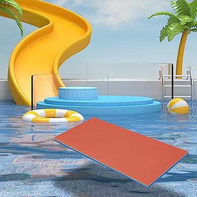 Gymax 12' x 6' Floating Water Pad Mat 3-Layer Foam Floating Island for Pool  Lake Green