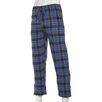 Mens Architect(R) Rolled Flannel Pajama Pants - Blue/Grey - Yahoo