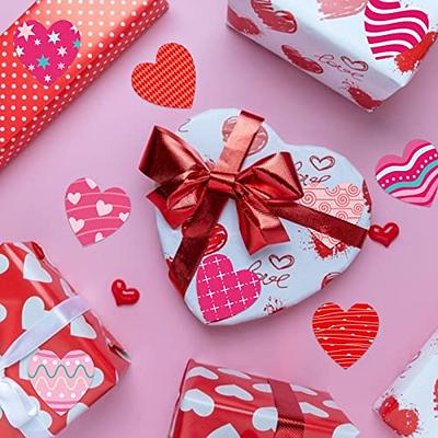 500pcs Heart Stickers, 1.5 Inch Heart Scrapbook Love Adhesive Labels For  Valentine's Day,wedding,party