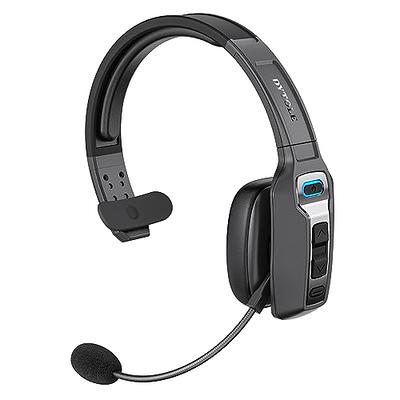 Trucker Bluetooth Headset, V5.2 Wireless Headset with Upgraded Microphone  AI Noise Canceling, On Ear Bluetooth Headphone with Mute for Driver Office