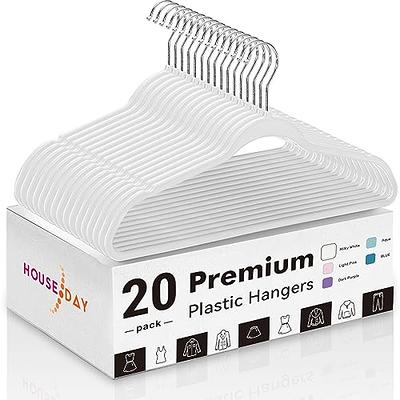 White Plastic Hangers (20-Pack)