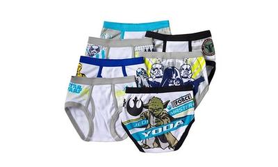 Star Wars Boys Underwear 4 Black Tee and 3 Underwear Set - Yahoo Shopping
