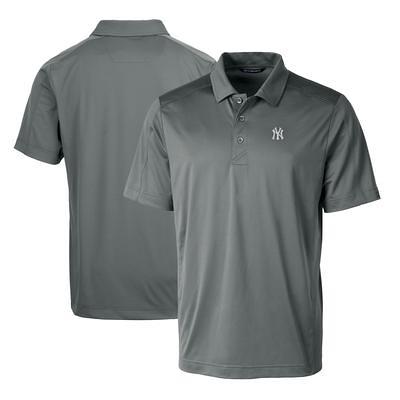 Chicago Cubs Cutter & Buck Pike Eco Tonal Geo Print Stretch Recycled Polo -  Gray