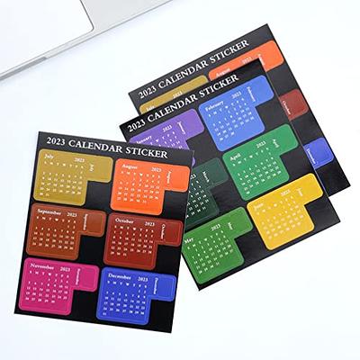 Gadpiparty 2023 Calendar Stickers Weekly Planner Stickers 4 Sheets Notepad  Indexes Stickers Monthly Tabs Planner Self- Adhesive Monthly Stickers for  Notebook Labels Indexes - Yahoo Shopping