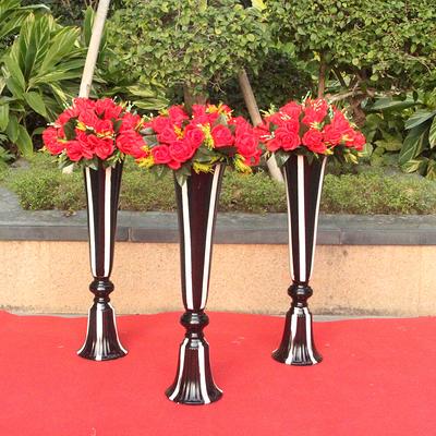 Black & White Vase Metal Vases For Table Centerpieces Floral Stand