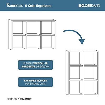 ClosetMaid Decorative Storage 6-Cube Organizer White