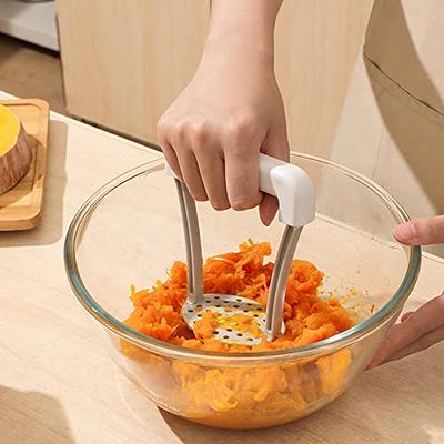 Stainless Steel, Heavy Duty Mashed Potatoes Masher, Best Masher Kitchen Tool  For Bean, Avocado, Easy To Clean