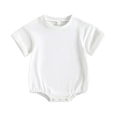 Baby Girl/Boy Basic Solid Color Cotton One Piece