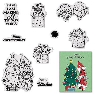 Christmas lot of rubber stamps for card making