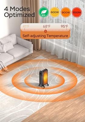 GoveeLife Space Heater Pro for Large Room, Smart Oscillating Ceramic Tower  Heater with Thermostat, App & Voice Remote, Auto Modes, 24H Timer