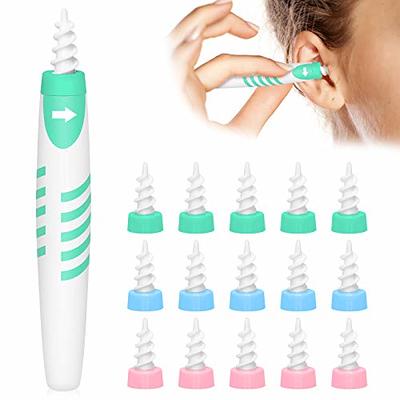 Ear Wax Remover, Spiral Ear Wax Removal Tool, Reusable Earwax Removal Kit,  Safe Ear Cleaner with 16 Pcs Soft and Flexible Replacement Tips, for Adult  and Kids 16pcs