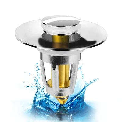 1pc Stainless Steel Bathtub Hair Catcher Stopper Shower Drain Hole