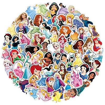 100PCS Eikecy Disney Stickers Pack, Cute Princess Mixed Cartoon Stickers  for Kids Teens Girls Waterproof Vinyl Disney Stickers for Water Bottles  Laptop Scrapbook Journaling : : Office Products